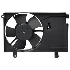 Электровентилятор кондиционера для автомобиля Aveo (02-) (с кожухом) LUZAR