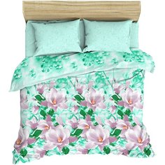 Постельное белье "Василиса" 2,0-спальный из бязи Цветущая магнолия