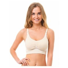 Б-294 Бюстгальтер бесшовный для кормящих женщин "ФЭСТ" размер(80-C) бежевый