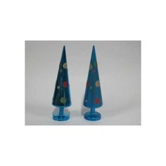 Новогодний декор Snowmen Елка конусообразная, настольная, с кружками, 20 см