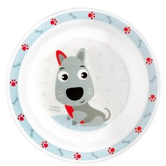 Тарелка детская Canpol babies пластиковая, Smile, 12+ месяцев, рисунок: собачка, цвет: голубой (250989563)