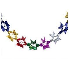 Новогодняя гирлянда-растяжка Snowmen, 6-конечная звезда, 20 см, 10 секций, 2 м (Е50960)