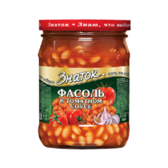 Фасоль в томатном соусе (0,500 кг) стекло Знаток