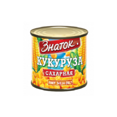 Кукуруза сладкая высший сорт ГОСТ (425 мл) ж/б Знаток