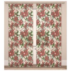 Фотошторы Сирень ФТВЛ001-18576 на ленте 260 см 2 шт. бежевый/зеленый/красный