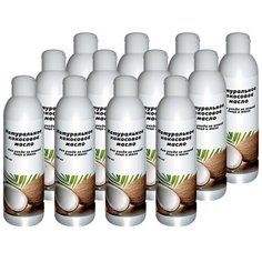 Натуральное кокосовое масло для волос, кожи лица и тела, 12шт х 200мл Фабрика Красоты