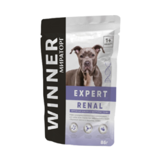 Влажный корм для собак Winner Expert Renal при заболеваниях почек 24 шт. х 85 г