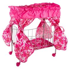 Buggy Boom Кроватка с балдахином Loona темно-розовый со звездами