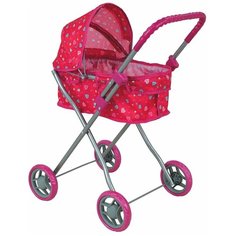Коляска-люлька Buggy Boom Mixy (8011) розовый/сердечки