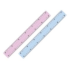 Линейка пластик 30 см MAPED (Франция) "Study Unbreakable", тонированная ассорти, суперпрочная, 245610