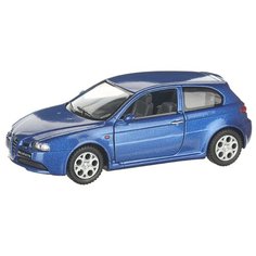 Детская инерционная металлическая машинка с открывающимися дверями, модель Alfa Romeo 147 GTA, синий Serinity Toys