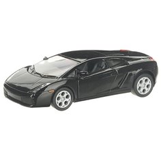 Детская инерционная металлическая машинка с открывающимися дверями, модель Lamborghini Gallardo, черный Serinity Toys