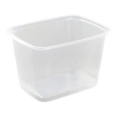 Одноразовый контейнер 350 мл, комплект 100 шт., без крышки, 108х82 мм, прозрачные, ПП, юпласт, ЮУПМ2586