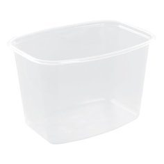 Одноразовый контейнер 750 мл, комплект 100 шт., без крышки, 138х102 мм, прозрачные, ПП, юпласт, ЮУПМ3316