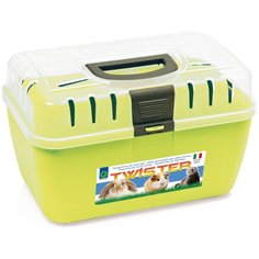 Переноска для грызунов TWISTER пластик желтый Georplast