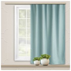 Штора портьера для кухни Жаккард Лен 135х180 см, фисташка, пэ 100% 7046311 Witerra