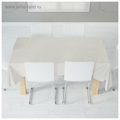 Скатерть жаккард Бамбук 110х140 см, молочный, пэ 100% 5423032 Witerra