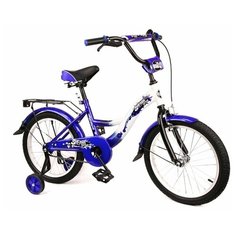 Велосипед 18" SAFARI proff Стихии GT6639 2-х колесный, пер/зад тормоз, багажник, синий
