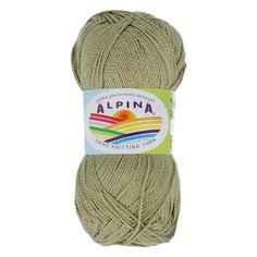 Пряжа Alpina "HOLLY" 100% мерсеризованный хлопок №167 оливковый - 10 мотков по 50 г