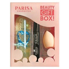 Parisa Набор подарочный Beauty Gift Box! (мицеллярная вода 250 мл, тушь для ресниц 12 мл, бьюти-блендер 10 г)
