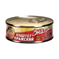 Паштет Пражский ГОСТ (0,100 кг) ключ Знаток