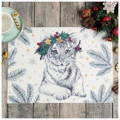 Салфетка на стол "Тигренок" ПВХ, 40х29 см 6851490 Доляна