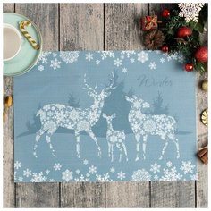 Салфетка на стол "Winter" ПВХ, 40х29 см 6851510 Доляна