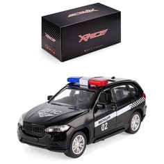 Машинка детская металлическая инерционная Serinity Toys, со светом и звуком, полиция модель Audi/BMW