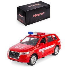 Машинка детская металлическая инерционная Serinity Toys, со светом и звуком, пожарная модель Audi