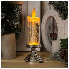 Свеча светодиодная Luazon Lighting 4357314 20 см серебристый