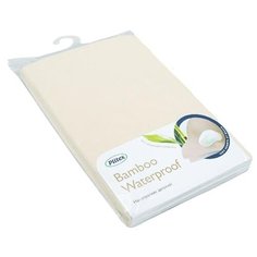 Наматрасник Plitex Bamboo Waterproof Lux Oval, 75х125 см белый