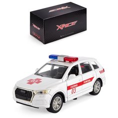 Машинка детская металлическая инерционная Serinity Toys, со светом и звуком, полиция модель Audi/BMW