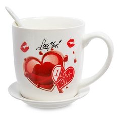 Кружка с ложкой Нежность MUG-164/1 113-108682 Art East