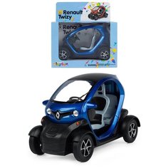 Детская инерционная металлическая машинка Serinity Toys, модель Renault - Twizy микро-электокар, синий