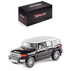 Детская инерционная металлическая машинка Serinity Toys с открывающимися дверями, модель Toyota FJ CRUISER, черный