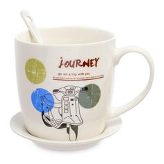 Кружка с ложкой Мое путешествие MUG-203/4 113-108856 Art East