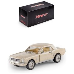Детская инерционная металлическая машинка Serinity Toys с открывающимися дверями, модель Ford Mustang, бежевый