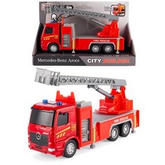 Машинка детская металлическая инерционная Serinity Toys, со светом и звуком, модель Mercedes-Benz Arocs