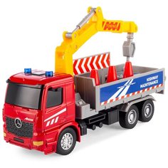 Машинка детская металлическая инерционная Serinity Toys, со светом и звуком, модель Mercedes-Benz Arocs