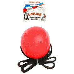 Игрушка для собак Doglike Мяч с лентой Большой (Коралловый)