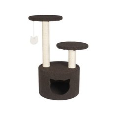 Tappi когтеточки и лежаки домик-когтеточка рейне с двумя полками, сизаль, 36,5*36,5*h74см, 7,205 кг