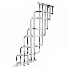 Дизайнерский водяной полотенцесушитель Laris Ника Премиум П 370х1200 хром из нержавеющей стали