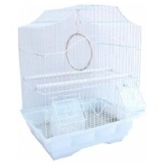 №1 дкпа112 клетка д/птиц фигурная, укомплектованная 30*23*39см N1