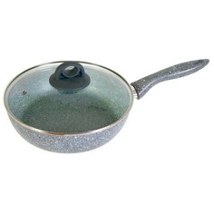 Сотейник Scovo Stone pan ST-021, 24 см, с крышкой, серый