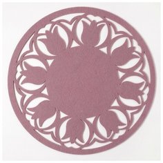 Салфетка Доляна Тюльпаны 4016792 / 4016791 / 4016790, 30 см, сиреневый