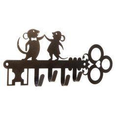 Вешалка 4-х местная "Мышата", цвет бронза 4946985 Сима ленд