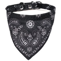 Ошейник бандана xs, черный, 10*310мм, triol /144/