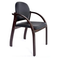 Стул офисный Джуно черная искусственная кожа Евростиль