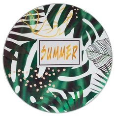 Ковер Этель Summer (4982210), диаметр: 1.2 м, белый/зеленый