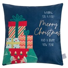 Чехол на подушку Этель "Подарки" 40х40 см, 100% п/э, велюр 6489375